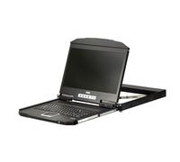 Aten 1U Short Depth USB HDMI Single Rail Full, CL3700NW-CH (Rail Full Swiss/German Keyboard)