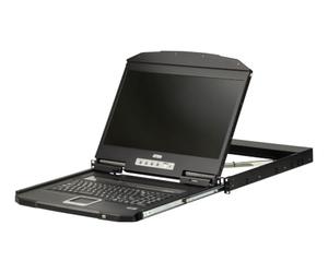 Aten Cl3700nw Fr Kurze Tiefe Single Rail 18.5"-Lcd Konsole Usb Hdmi - KvM-Konsole - FR-Layout (cl3700nw f)
