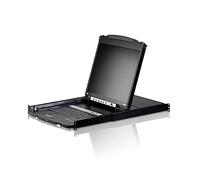 ATEN cl5808 19 Inch LCD Slideaway de Doble Carril de 8 Puertos KVM Interruptor con PS2/USB Consola - Negro