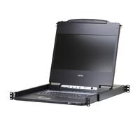 Aten CL6700MW-ATA-DNG USB DVI WideScreen Full HD 17.3" LCD Consola with USB Peripheral Support and con teclado escandinavo