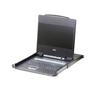 Aten CL6700MW-ATA-SG USB DVI WideScreen Full HD 17.3" LCD Consola with USB Peripheral Support and con teclado español