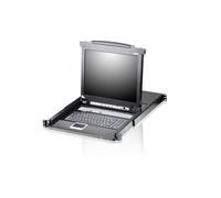 Aten conmutador kvmp de 8 puertos y 17 lcd con teclado español, w1283