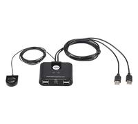 ATEN CONMUTADOR USB US224-AT COMPARTE 4 USB EN 2 COMPUTADORAS USB2.0