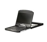 ATEN Consola individual HDMI USB de 1U de profundidad corta con Reino Unido, CL3700NW-UK (consola única con riel de teclado del Reino Unido)