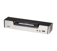 ATEN CS1642A Switch KVMP DVI-I Dual Link/Dual Display Ethernet USB 2 Puertos 2560x1600 Pixeles Audio Montaje en Rack 1U Negro Plata