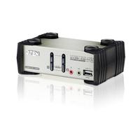 Aten CS1732B-AT-G 2P PS/2-USB VGA/Audio KVMP Conmutador W/OSD