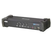 Aten CS1764A - Switch KVM (USB, DVI, 4 Puertos), Negro