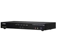 ATEN CS1844 Conmutador KVM de 4 puertos True 4K HDMI Dual View con audio y USB 3.0Hub
