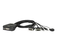 ATEN CS22D - Switch VGA, Negro