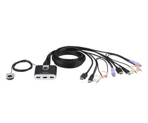 ATEN CS692 Interruptor KVM USB HDMI Resolución 1920x1200 Negro