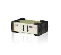 ATEN CS82U Switch KVM 2 Puertos PS/2 USB VGA Gris Claro QXGA
