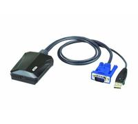Aten CV211 Adaptador de Consola USB KVM para Portátil - Sustituto de Carro de Choque para Diagnóstico y Solución de Problemas en Servidores, ATMs, TPV