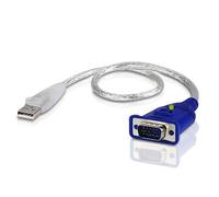 ATEN Emulador EDID VGA - 0,35 m - USB tipo A - VGA (D-Sub) - Macho - Macho - Derecho