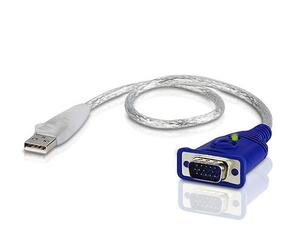 ATEN Emulador EDID VGA - 0,35 m - USB tipo A - VGA (D-Sub) - Macho - Macho - Derecho