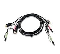 Aten 2L-7D02UH cable para video, teclado y ratón (kvm) Negro 1,8 m