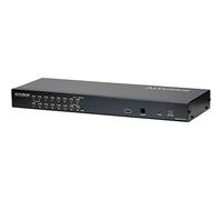 Aten KH1516A interruptor KVM Negro - Periférico de entrada (USB, PS/2, USB, PS/2, VGA, 1600 x 1200 Pixeles, Negro, Alámbrico)