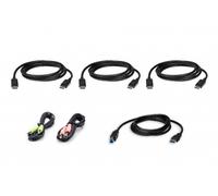 ATEN Cable para KVM 2L-7D02UDPX6 Seguro DisplayPort triple USB 1,8 m Negro