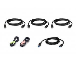 ATEN KIT DE CABLE PARA KVM SEGURO DISPLAYPORT TRIPLE DISPLAY USB DE 1,8 M (2L-7D02UDPX6)
