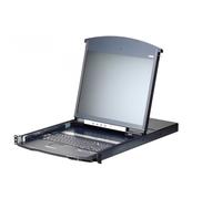 Aten KL1108VN-AXA-EG 8-Port Cat 5 Doble Rail 19" LCD KVM sobre IP Conmutador with Virtual Media and with UK English keyboard
