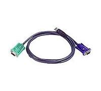 Aten KVM Cable de conexión - Cable KVM HD15/ST. USB/A Piezas an SPHD15/unidades 5.0 m