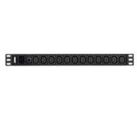 Aten Pe0212g Unit? Di Distribuzione Dell'energia [pdu] 12 Presa[e] Ac 1u Nero (1u 16a 12port Basic Pdu)
