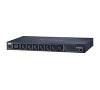 Aten PE6208G unidad de distribución de energía (PDU) 1U Negro 8 salidas AC - Unidad de distribución de energía (PDUs) (Monitorizado, 1U, Horizontal, Metal, Negro, 8 salidas AC)