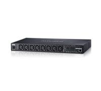 Aten PE6208G unidad de distribución de energía (PDU) 1U Negro 8 salidas AC - Unidad de distribución de energía (PDUs) (Monitorizado, 1U, Horizontal, Metal, Negro, 8 salidas AC)