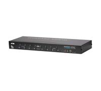 ATEN SWITCH 8-PORT USB DVI KVM WITH USB PERIPHERAL SUPPORT, AUDIO AND BROADCAST MODE (CS1768-ATA-G)
