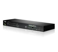 Aten switch kvm vga ps/2-usb de 16 puertos con puerto para conexión e