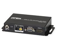 ATEN TECHNOLOGIES - Aten Vc812 Convertidor De Video - Conversor De Vídeo (Negro, 8,3 Cm, 11 Cm, 2,8 Cm, 0-40 °C, -20-60 °C)