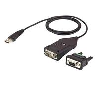 Aten UC485 adaptador de cable USB A DB-9 Negro