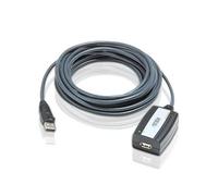 Aten UE250 Cable Extensor USB 2.0, 5 Metros, Extiende Dispositivos USB Hasta 16 Pies, Sin Adaptador de Energia, Compatible con Windows y Mac
