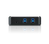 Aten US234 hub de interfaz USB 3.0 (3.1 Gen 1) Type-B 5000 Mbit/s Negro - Concentrador (USB 3.0 (3.1 Gen 1) Type-B, USB 3.0 (3.1 Gen 1) Type-A, 5000 Mbit/s, Negro, De plástico, 1,2 m)