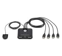 ATEN Switch de periféricos USB 2.0 de 4 x 4 puertos