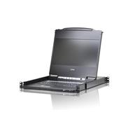 ATEN USB DVI WideScreen Full HD 17.3" LCD Console with USB Peripheral Support