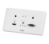 Aten Vancryst Ve2812at Hdmi & Vga Hdbaset Transmitter With Eu Wall Plate / Poh - VideO-, AudiO-, InfraroT- Und Serielle Erweiterung - Sender - Hdbase