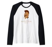 Atenas Clásica Historia Griega Antigua Batalla de Maratón Camiseta Manga Raglan