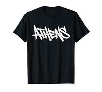 Atenas Graffiti Ciudad Arte Callejero Handstyle Grecia Souvenir Camiseta