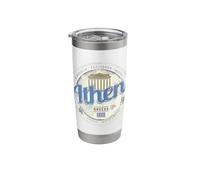 Atenas Grecia Acrópolis Vintage Souvenir Vaso térmico de acero inoxidable de doble pared