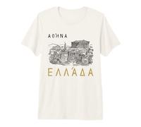 Atenas Grecia en Lengua Griega con Arquitectura Griega Camiseta Premium