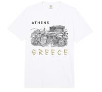 Atenas Grecia Entusiastas de la Lengua Griega Vacaciones a Grecia Comfort Colors Adult Heavyweight T-Shirt