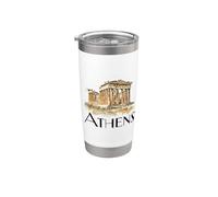 Atenas Grecia - Recuerdo de Grecia - Atenas Vaso térmico de acero inoxidable de doble pared