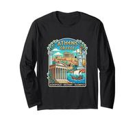 Atenas, Grecia, Viaje, Souvenir, Ciudad Regalo Manga Larga