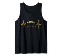 Atenas Skyline Latido del Corazón Grecia Acrópolis Antiguo Camiseta sin Mangas