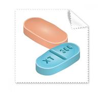 Atención de la salud productos píldora ilustración patrón gafas paño de limpieza paño móvil limpiador de pantalla 5 unidades regalo