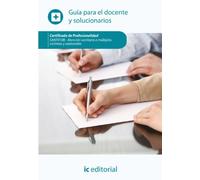 Atención sanitaria a múltiples víctimas y catástrofes. sant0108 guía para el docente y solucionarios (SIN COLECCION)