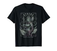 Atenea con Búho y Lanza Sabiduría Antigua y Arte Estratégico Camiseta