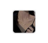 Atentuyi Boho Collar De Perlas Colgantes De Oro De Plata Delicado Collar De Perlas Collar De Perlas De Cuentas Pequeñas Cadena De Perlas Gargantilla Fina Cadena De Encaje Delgado Simple Collar