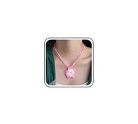 Atentuyi Boho Hawaiano Collar Flores Color Rosa Simple Collar Playa Linda Flor Blanca Pendientes Azul Margarita Gargantilla Floral Minimalista Cadena Fina Tropical Vacaciones Verano Mujeres