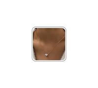 Atentuyi Cadena delicada de boda, collar delicado de oro, cadena simple, minimalista, collar con colgante de corazón de cristal, collar solitario de circonita cúbica brillante, gargantilla fina para